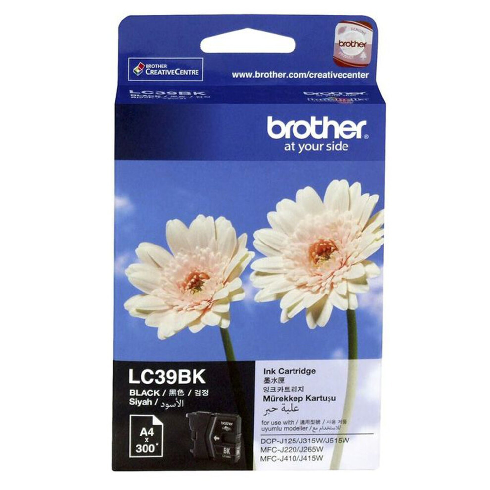 GENUINE Original Brother LC39BK Black Ink Cartridge Toner