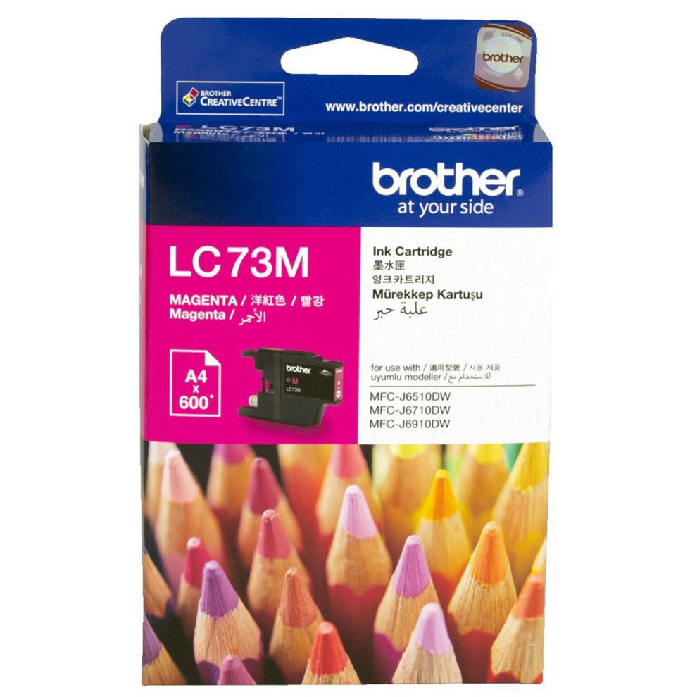 GENUINE Original Brother LC73M LC-73 MAGENTA Ink Cartridge Toner High Yield