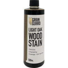 (500ml, Light Oak) GRAIN GUARD Wood Stain | Water Based | Interior & Exterior Use