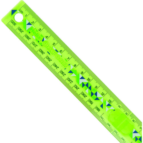 Helix Oxford Geo Folding 30cm Ruler - Green 2