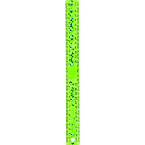 Helix Oxford Geo Folding 30cm Ruler - Green 1