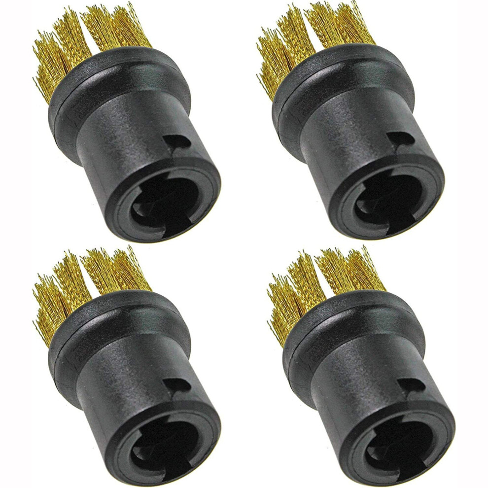 4-Pack Premium Wire Brush Nozzles for KARCHER SC1-SC5 & SI Steam Cleaners - 019-DVF-1211