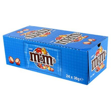 M & M 's Crispy 36g Bag. Box of 24
