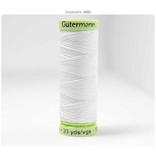 Gütermann Gutermann White 30mtr/33yd Top-Stitch Polyester Thread, 5.5x1.8x1.8 cm
