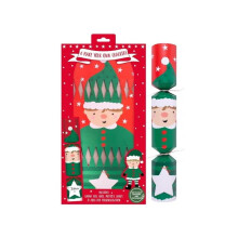 Christmas Crackers Make Your Own Elf Set of 6 Table Decorations