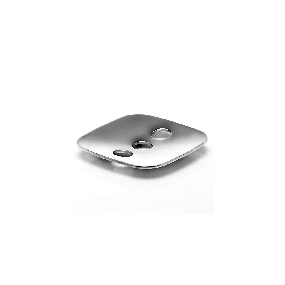 Robert Welch Silver Burford Soap Dish, Stainless Steel 1.50 cm x 11 cm x 10.80 cm - Image 3