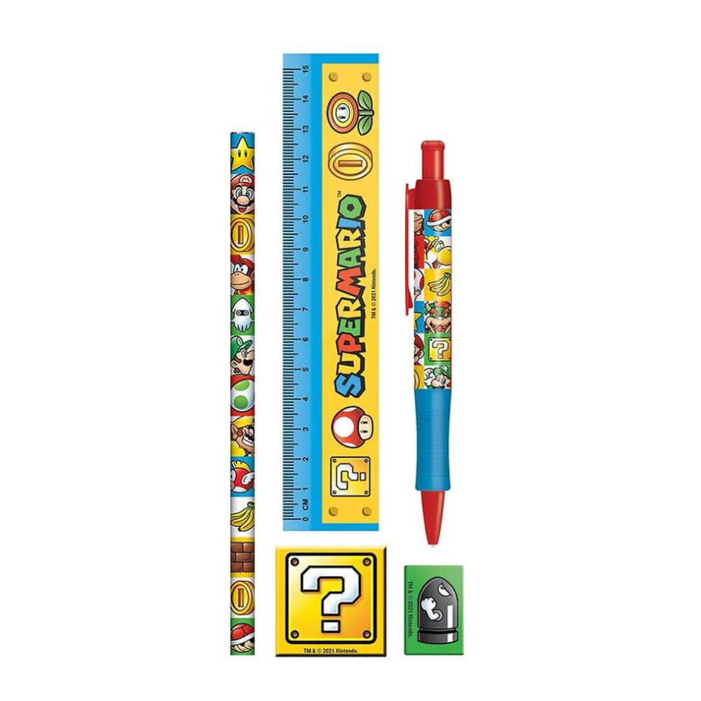 Super Mario Stationery Set With Case