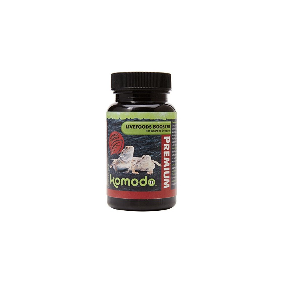 Komodo Premium Live Foods Booster for Bearded Dragons, 75 g