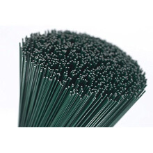 (250x0.7) 250g green lacquered (300 Wires) 10" Florists Thin Stub Wire 22 Gauge