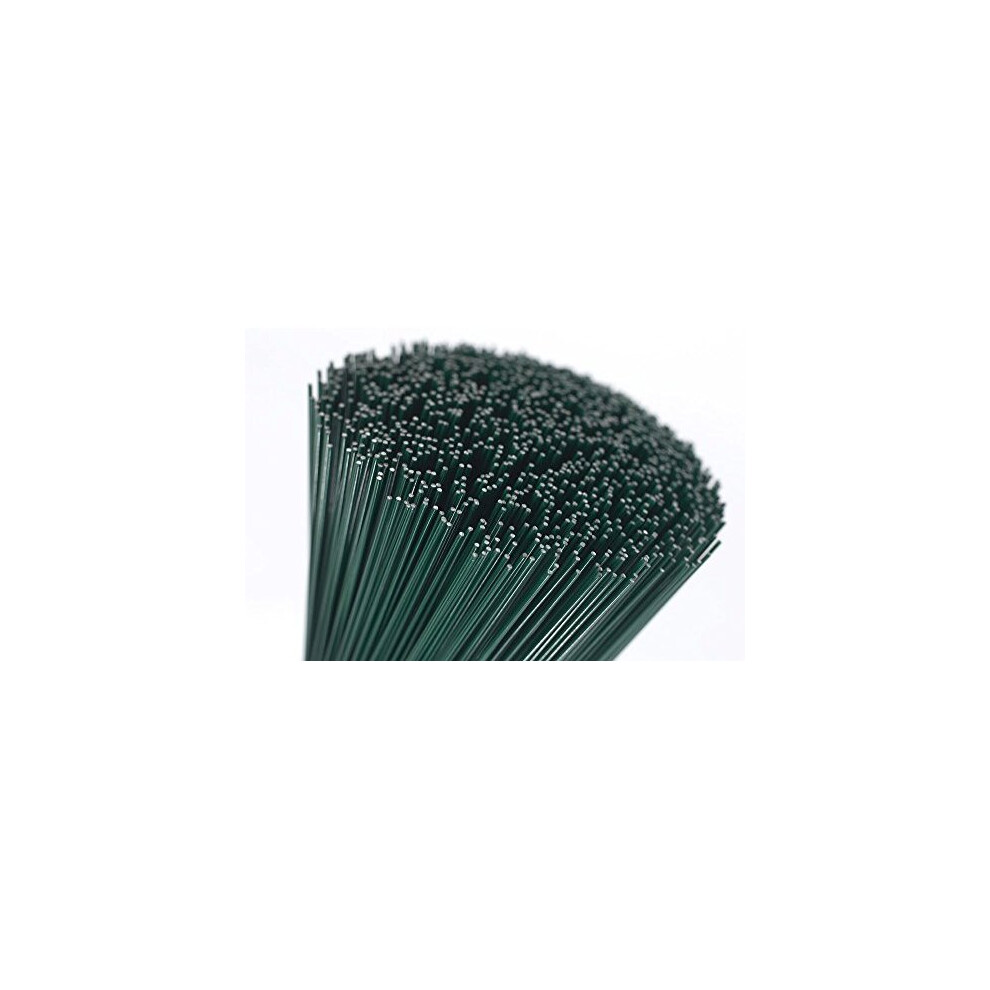 (250X0.7) 250G Green Lacquered (300 Wires) 10" Florists Thin Stub Wire 22 Gauge 764558203985