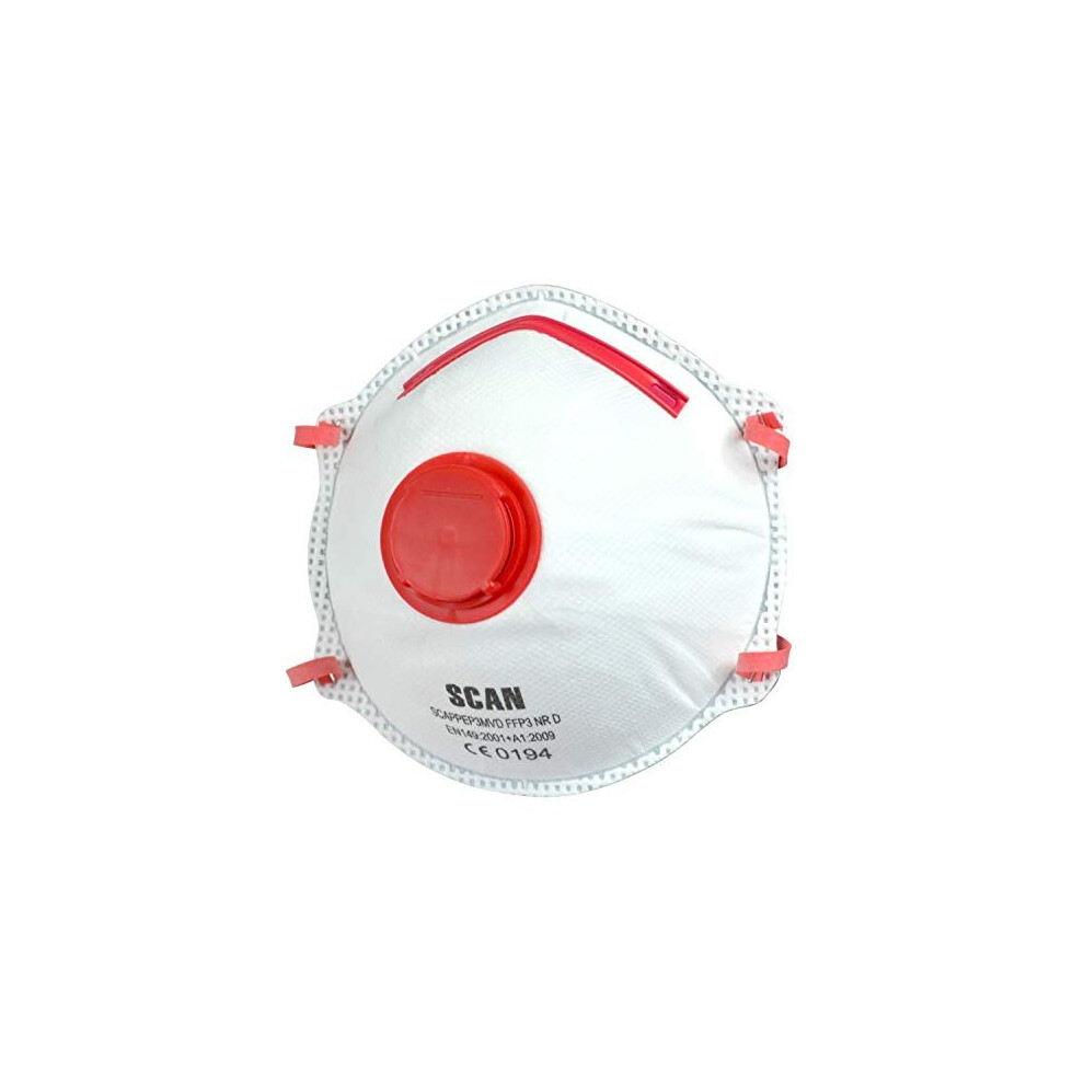Scan Moulded Disposable Valved Masks Ffp3 (Pack 10) 5023969289434