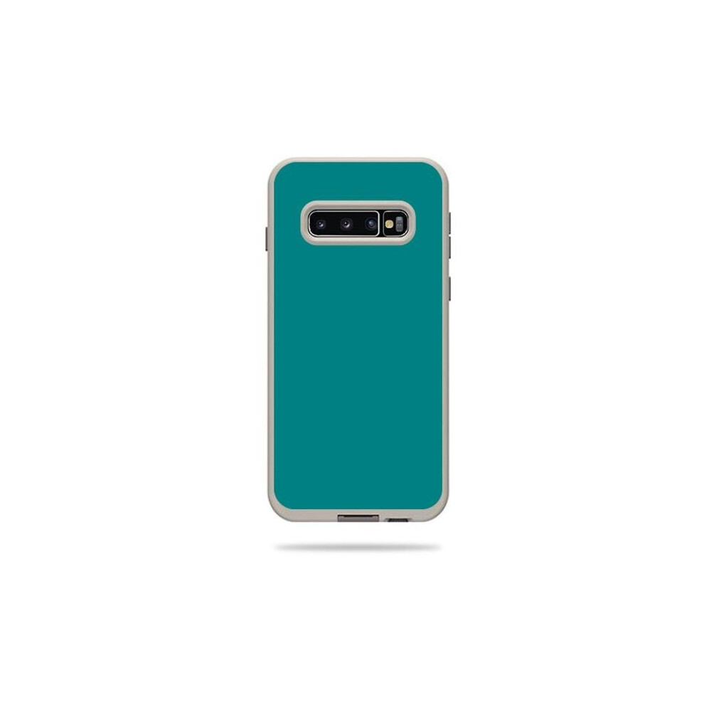 MightySkins LIFSAG10PL-Solid Teal Skin Decal Wrap for LifeProof Fre Case Samsung Galaxy S10 Plus Sticker - Solid Teal-image-OPC-PB57GQH-NEW