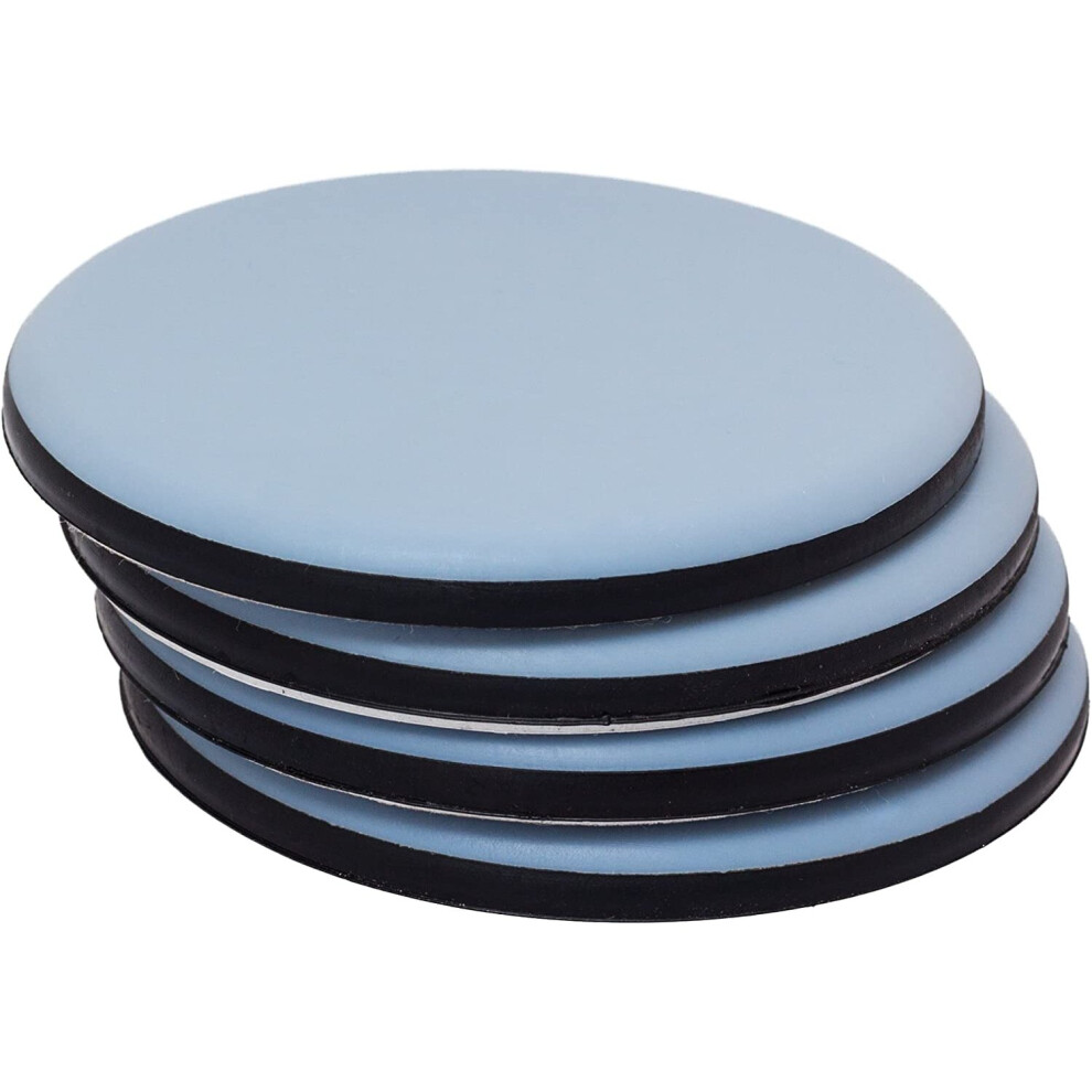 Ptfe Furniture Slider Gliders (4 Pack) - Self Adhesive - Works On Hardwood Floors And Carpet To Reduce Friction - The Best Way To Move Heavy 706436043825