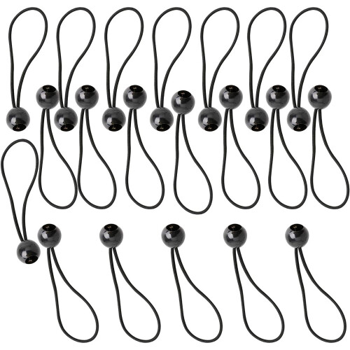 20 PCS Tarpaulin Bungee Balls, Bungee Cord Tie Down Straps Flag Bungees  Tarpaulin Rope Cord Elasticated Shock Rope Bungee Toggles Straps Tent  Bungees on OnBuy