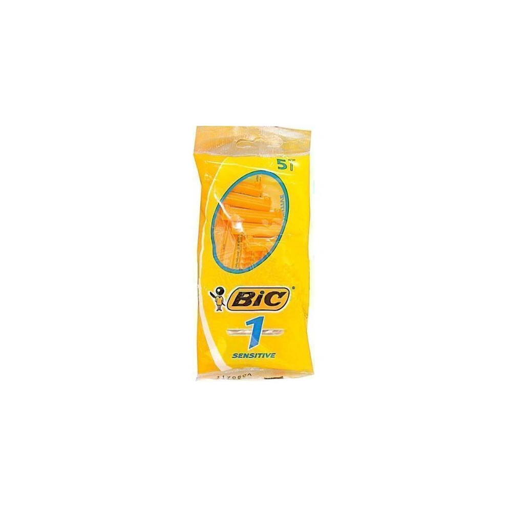 BIC 1 DISPOSABLE RAZORS NORMAL 5 PACK - 5 PCS