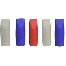 Faber-Castell Grip 2001 Eraser Cap Twin Pack - Coloured (Pack of 5)