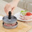 (Black) Burger Press Non Stick Aluminum Hamburger Patty Maker Kitchen Bbq Tools 4