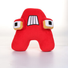 (A) Alphabet Lore Plush Toy Doll Kawaii English Letter
