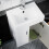 NES Home 450mm White Ceramic Basin Vanity MDF Cabinet Bathroom Wall Hung Unit | Nanuya 5