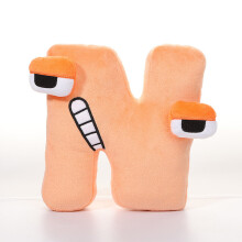 (N) Alphabet Lore Plush Toy Doll Kawaii English Letter