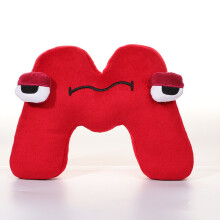 (M) Alphabet Lore Plush Toy Doll Kawaii English Letter