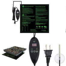 (EU Plug) Seedling Heat Mat Adjustable Plant Heating Mat With Digital Thermostat Controller