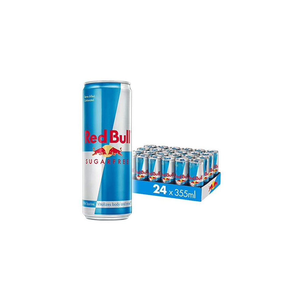 Red Bull Energy Drink Sugar Free 24 Pack 355 ml, Sugarfree