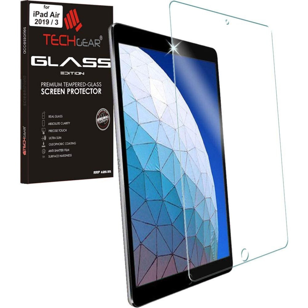 Techgear Glass Edition Screen Protector For Ipad Air 2019 / 3Rd Generation, 10.5", Tempered Glass Screen Protector Cover [2.5D Edge] [9H Hardness]