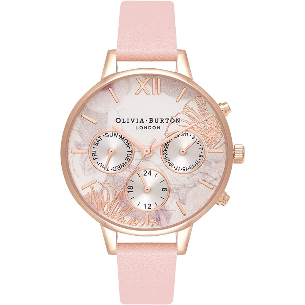 Olivia Burton Women's Analogue Japanese Quartz Watch with Plastic Strap OB16CGS07