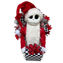 Jack Skellington Nightmare Bee Christmas Christmas Wreath Front Door Hanging