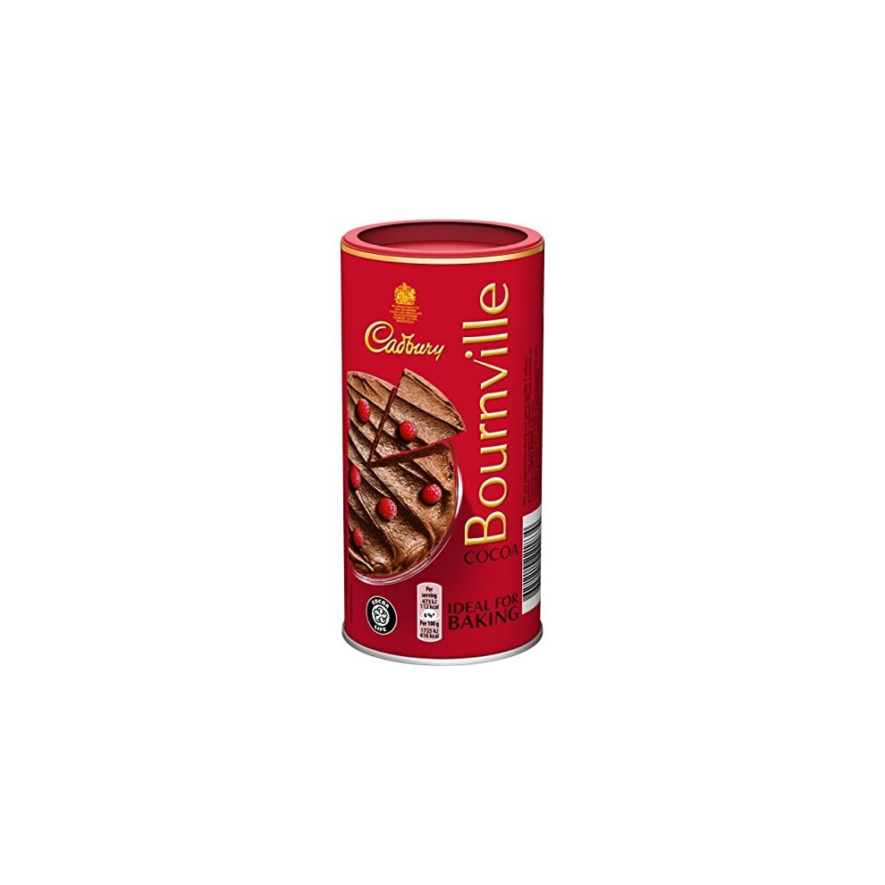 Cadbury Bournville Cocoa 250G - 100% Cocoa Beans, Perfect For Baking & Cooking, Fairtrade & Vegetarian