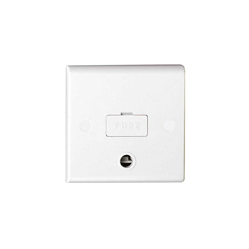 Deta S1362 Slimline 13Amp Fused Spur Connection Unit (Unswitched) With Flex Outlet 5029163013622