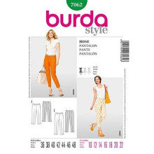 Burda B7062 Trousers Sewing Pattern 19 x 13 cm