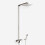 NES Home Enzo Ultra Thin Modern Bathroom Chrome Brass Square Head Cool Touch Shower Set 5