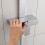 NES Home Enzo Ultra Thin Modern Bathroom Chrome Brass Square Head Cool Touch Shower Set 4
