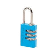 Master Lock 7620EURDCOLCC Combination Padlock in Aluminium, Random Color, 2 x 5.5 x 0.9 cm