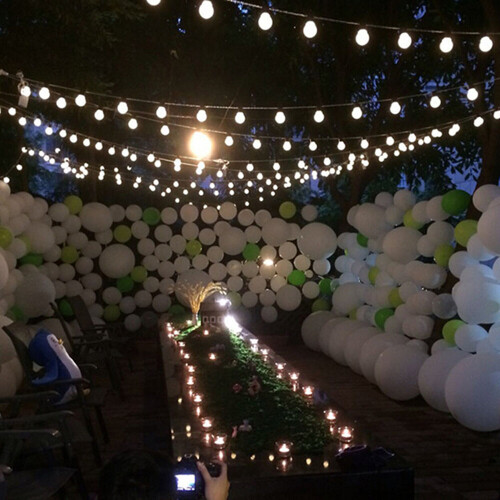 (Warm white, 10M 40Bulb) 100M String Light Christmas Festoon Bulb Fairy