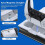 PS5 Console Stand with Cooling Fan and PS5 Controller Charging Dock 7