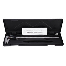 Yosoo 300mm 12 Inch LCD Display Digital Caliper Vernier Micrometer Stainless Steel Electronic Metric Conversion Precision Measurement Tool w/Hard Case