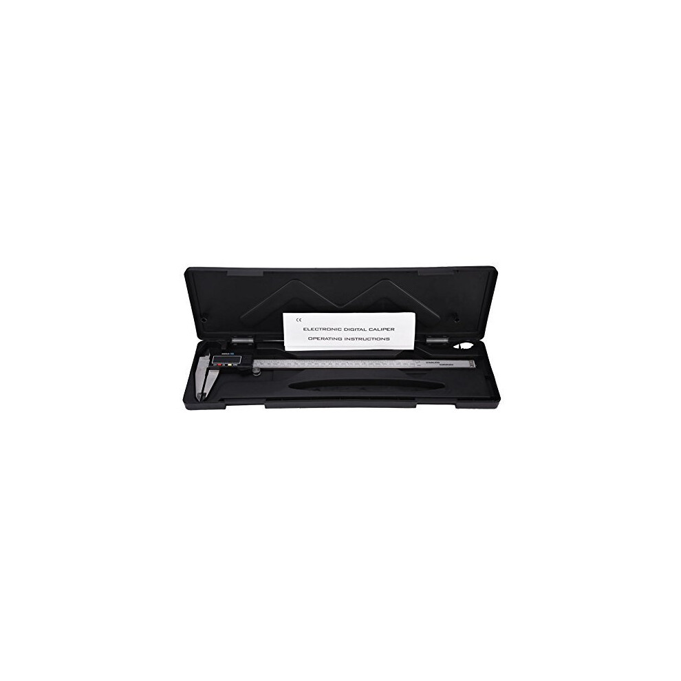 Yosoo 300mm 12 Inch LCD Display Digital Caliper Vernier Micrometer Stainless Steel Electronic Metric Conversion Precision Measurement Tool w/Hard Case