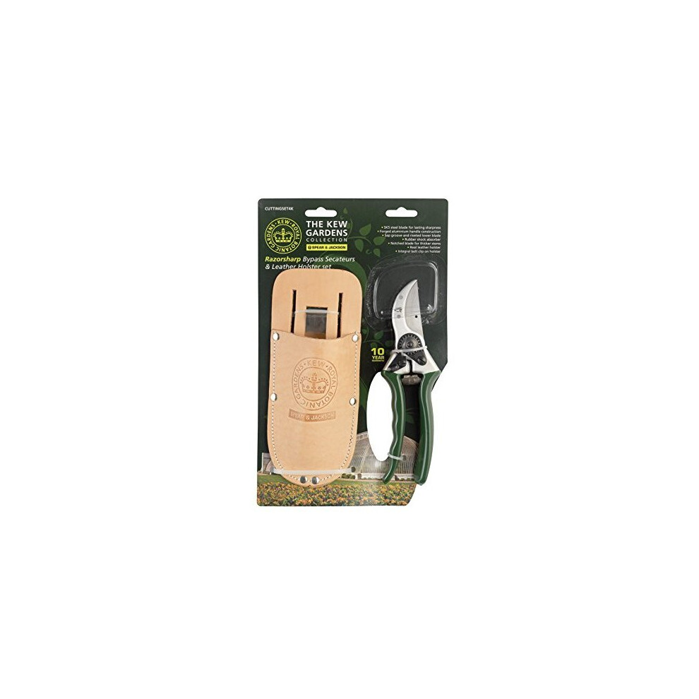 Spear & Jackson Kew Bypass Secateurs & Leather Holster Set