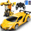 Jouet transformateur télécommandé Voiture transformée Robot RC Car 12
