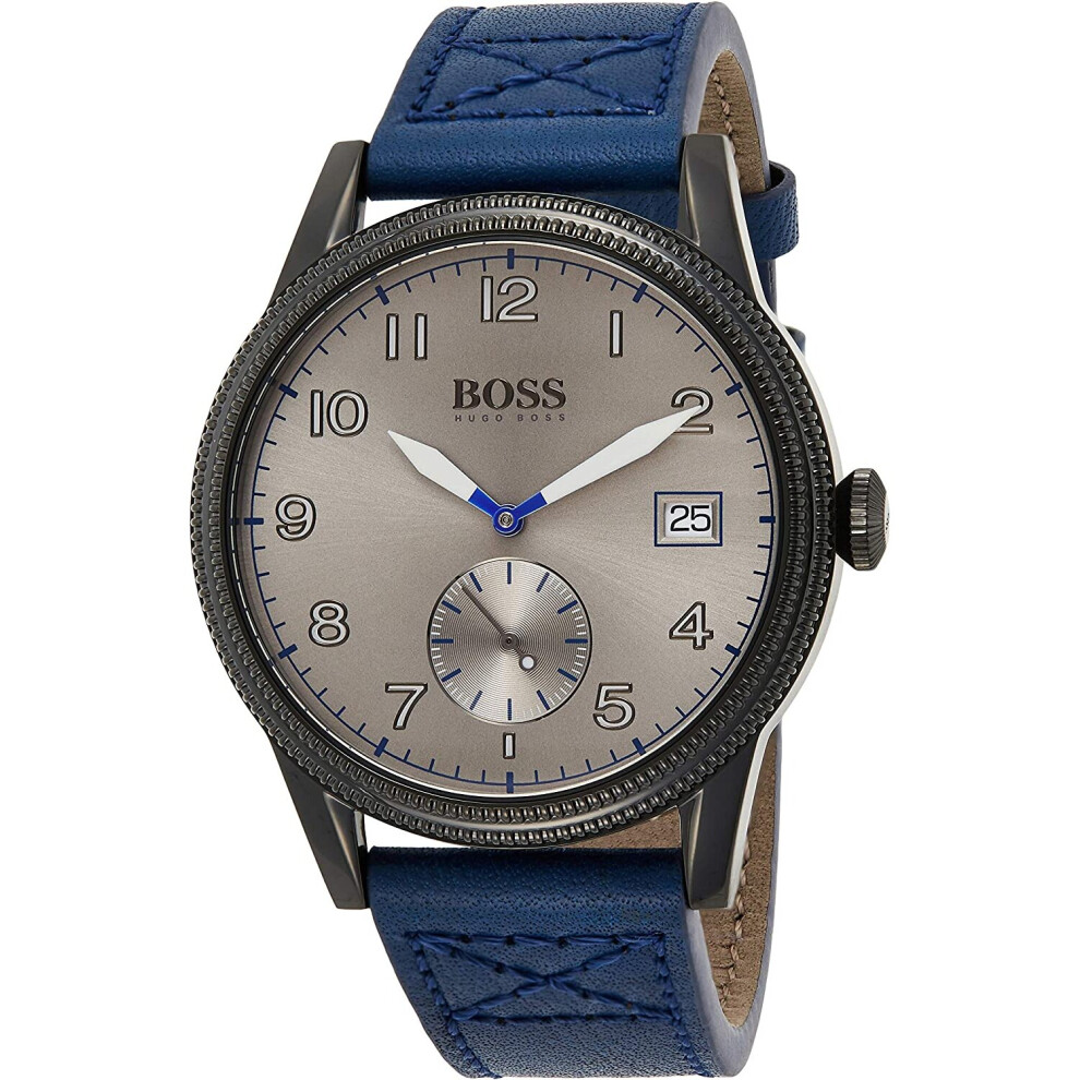 Hugo Boss Mens Analogue Classic Quartz Watch with Leather Strap 1513684