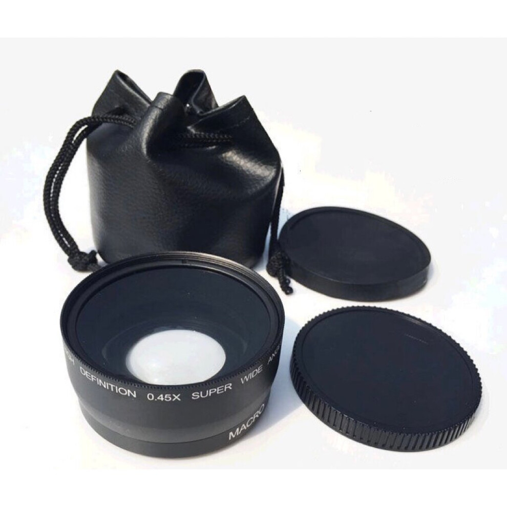 SLR Camera 0.45X Wide Angle Extra Lens 52mm Suitable for Canon Nikon