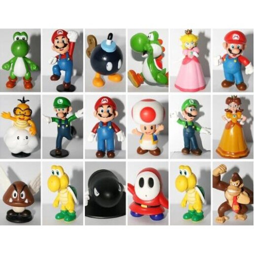 Super Mario 18 Pack Figuras Presentes de Natal 2
