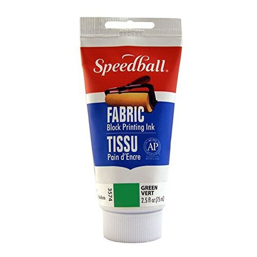 Speedball Stoffblockdruckfarbe, 2,5 Unzen, Grün