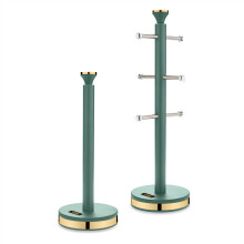 Tower T826135JDE Cavaletto Towel Pole and Mug Tree Set - Jade