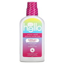 Hello, Unicorn Splash Acticavity Fluoridtuggmedel, Bubble Gum, 16 fl oz (473 ml)