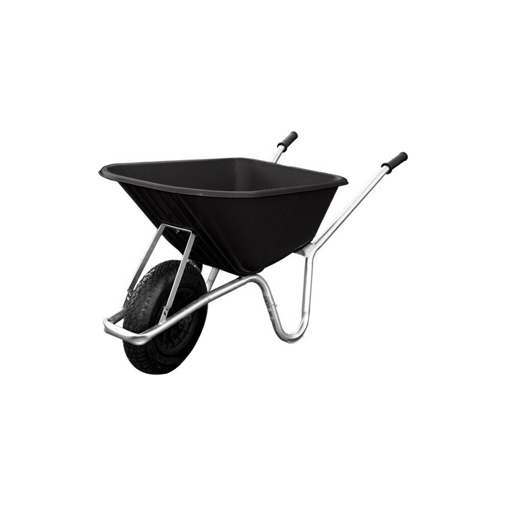 Bristol Tool Company Big Mucker Black Wheelbarrow - 100 Ltr / 120Kg - With Puncture Proof Wheel