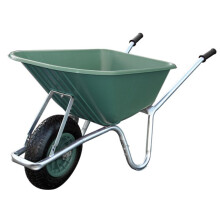 Big Mucker Green Wheelbarrow - 100 Ltr / 120kg - With Puncture Proof Wheel
